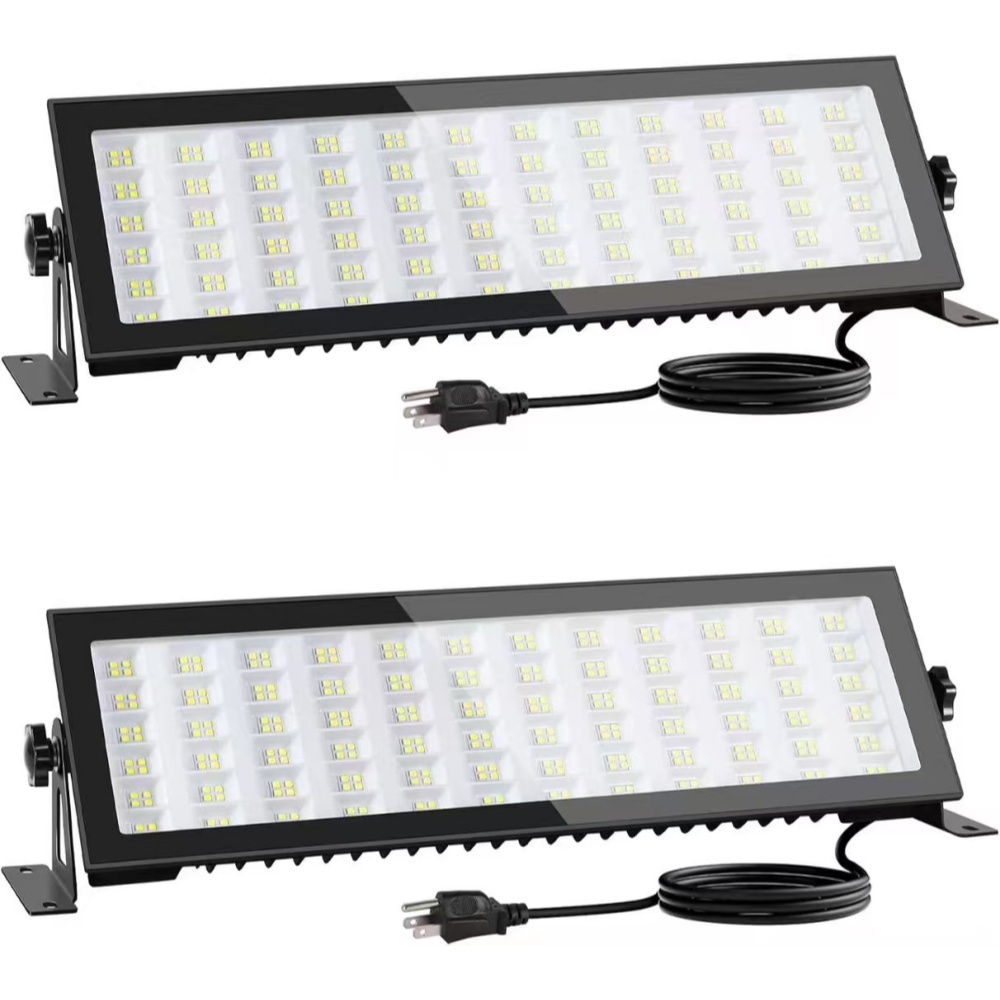 Outdoor Lighting No Outlet - LED-winkelverlichting, 144W 12000LM 6000K plug-in garageverlichting,