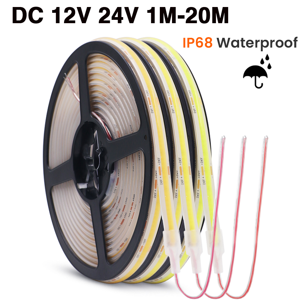 Outdoor Lighting Led Strip - IP68 Waterdichte COB Strip 12V 24V
