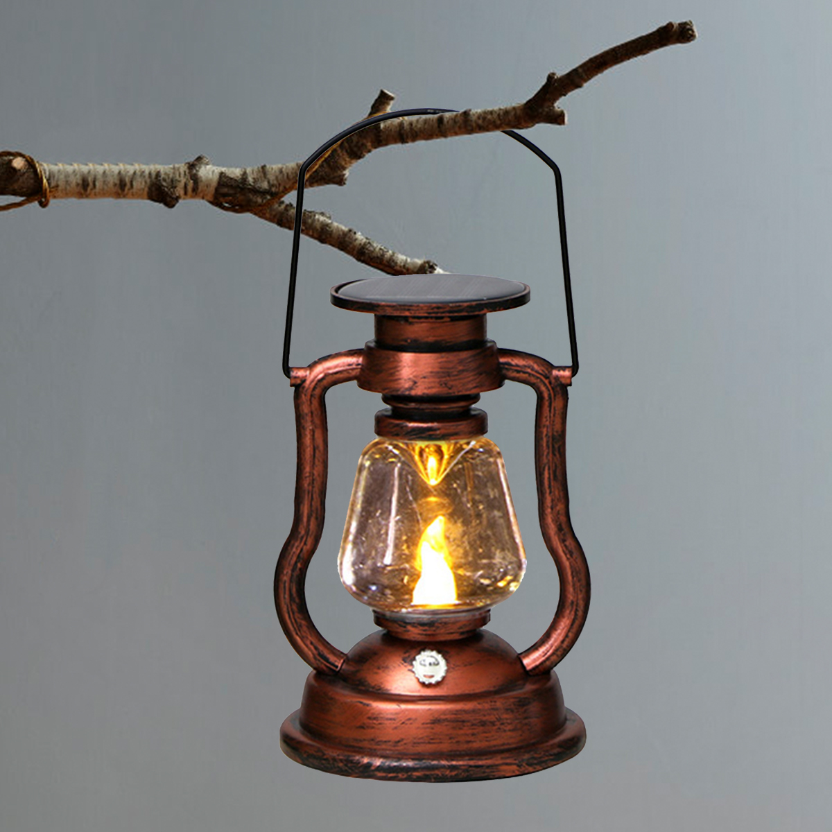 Outdoor Lighting For Backyard - Sfeerlicht Retro LED-zonnelicht Olielamp Flikkerende vlamloze