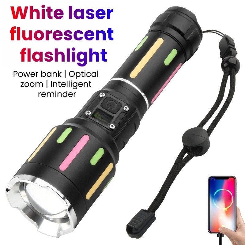 Outdoor Lighting Rechargeable - Krachtige witlicht fluorescerende zaklamp Oplaadbare zoombare