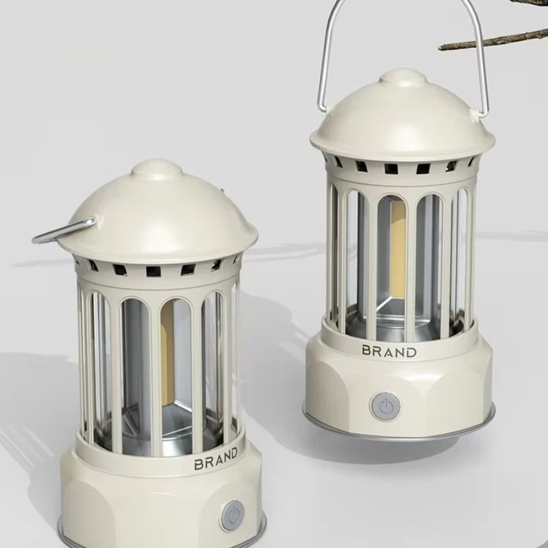 Outdoor Lighting Rechargeable - Generieke retro outdoor campinglantaarn, draagbare Cob-tentlamp,