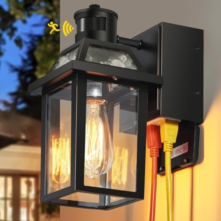 Outdoor Lighting No Outlet - Verandalampen met GFCI-aansluiting, buitenverlichting van zonsondergang