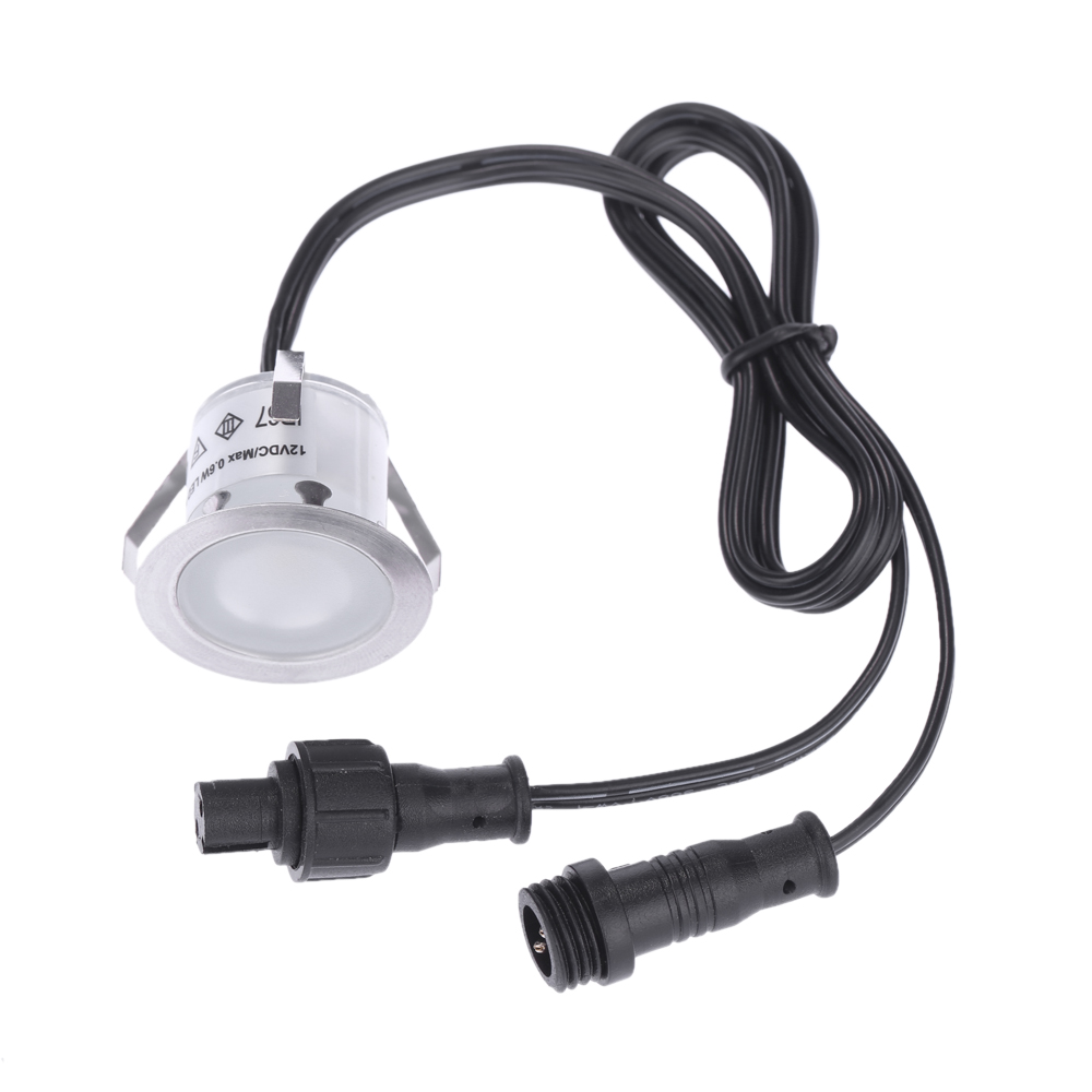 Outdoor Lighting Recessed - 10 STKS 32mm LED-dekverlichting 0,6 W