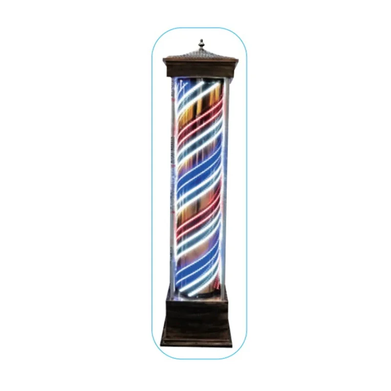 Outdoor Lighting On Sale - Haarstyling teken goud kapper roterende lichtmast