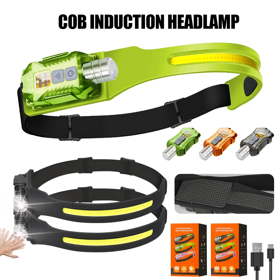 Outdoor Lighting Rechargeable - Krachtige LED-koplamp Draagbare oplaadbare hoofdzaklamp met