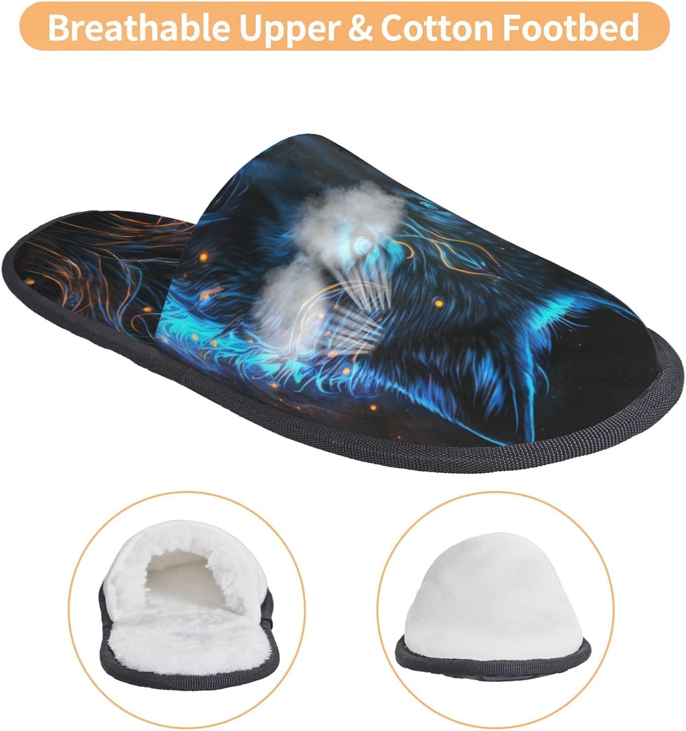 Cool Blue Light Wolf Print Dam - Outdoor Lighting On House recensie en prijs