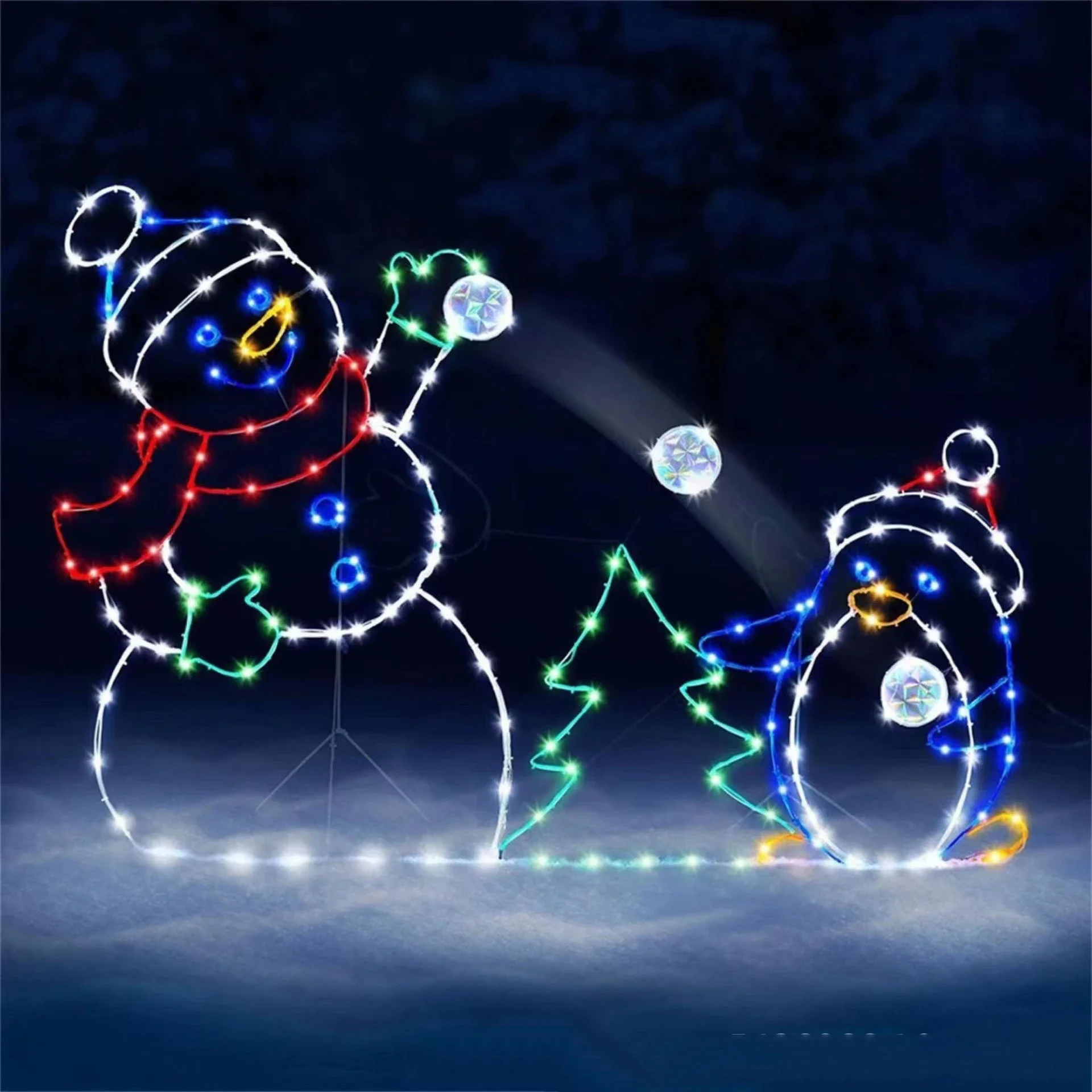 Geanimeerd sneeuwballicht LED  - Outdoor Lighting For Backyard recensie en prijs