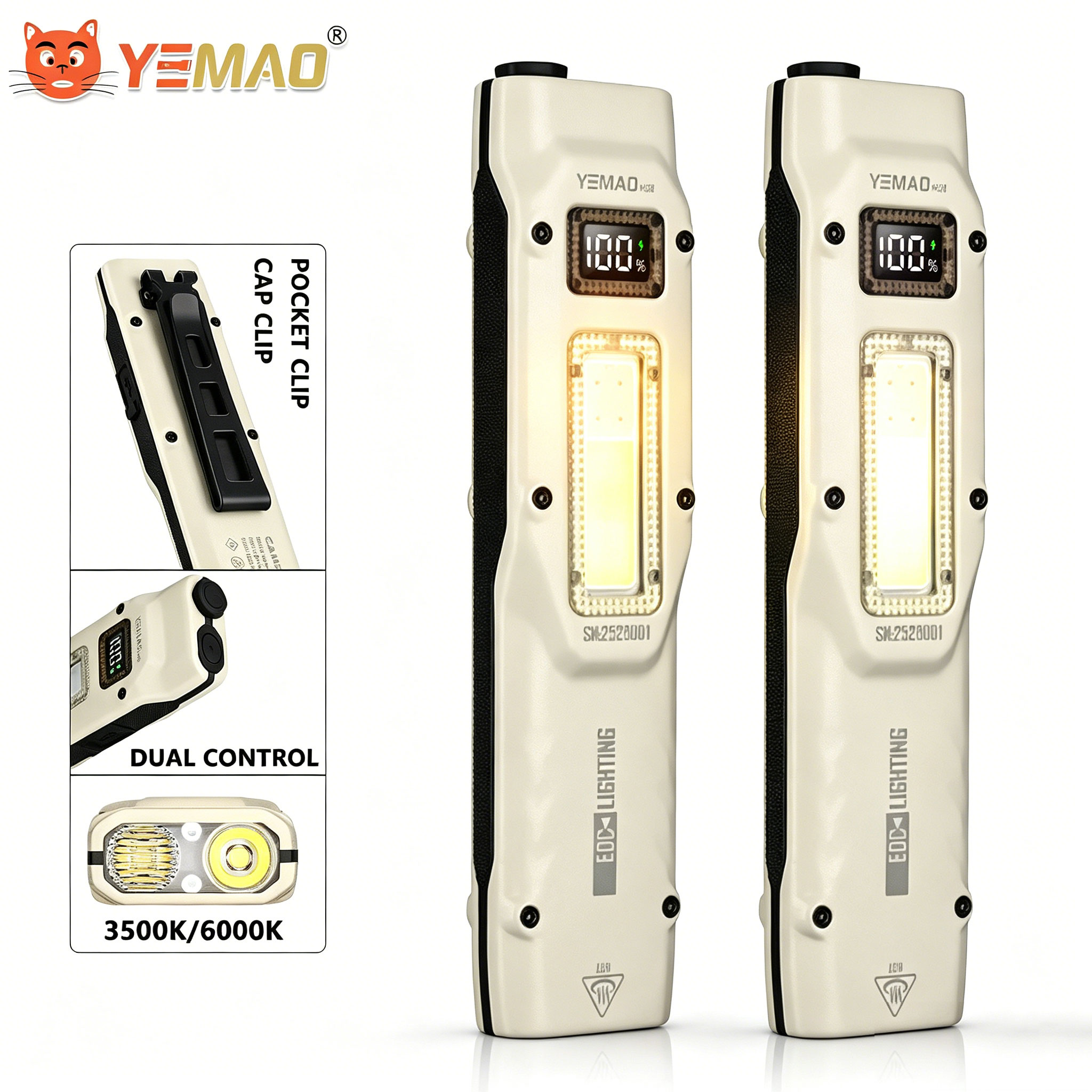 Draagbare 880LM YEMAO M28 Ultr - Zinc Outdoor Lighting recensie en prijs