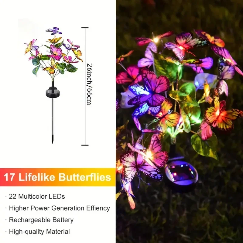 Solar LED-vlindertuinverlichti - Outdoor Lighting For Backyard recensie en prijs