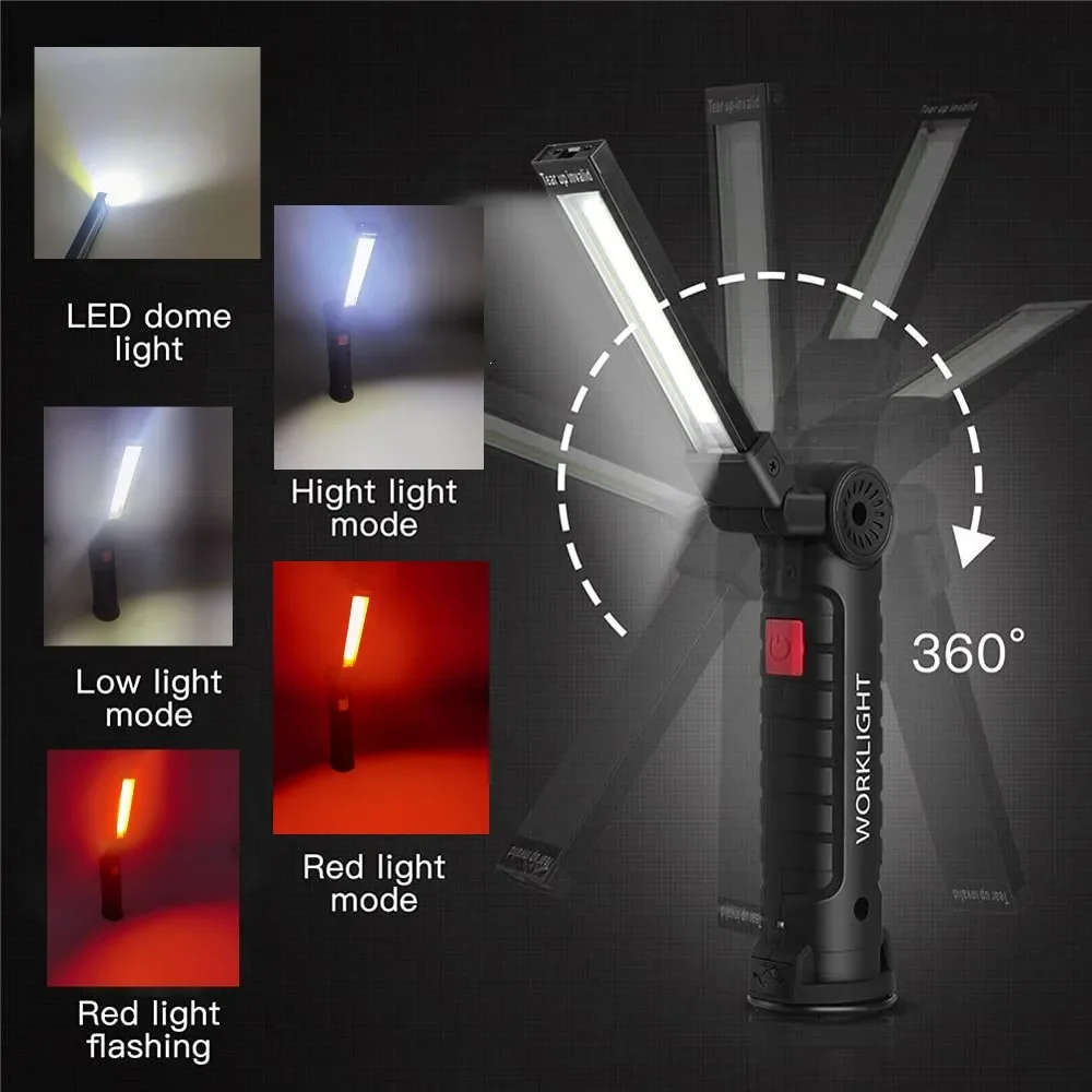 Draagbare COB LED-zaklamp USB  - Outdoor Lighting Rechargeable recensie en prijs