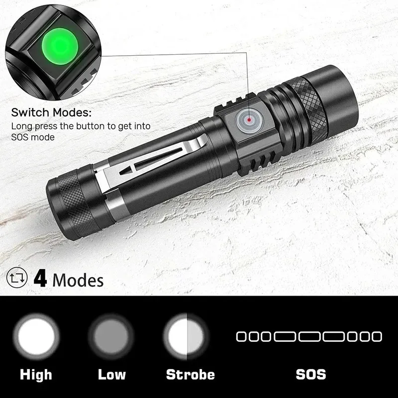 Oplaadbare T6 Handzaklamp Gebr - Zinc Outdoor Lighting recensie en prijs
