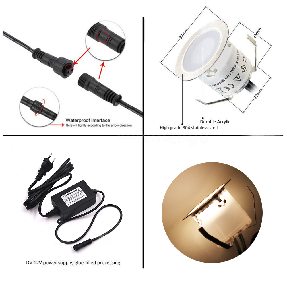 12V LED Deklicht Buiten IP67 W - Outdoor Lighting Recessed recensie en prijs