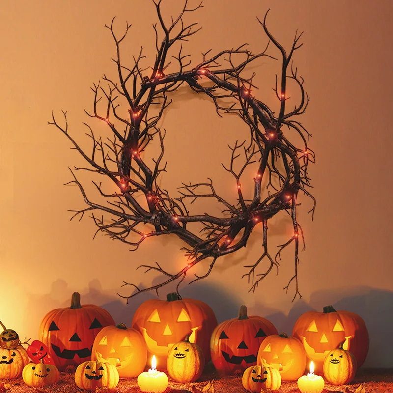 Halloween Decoratie Krans Deco - Outdoor Lighting On House recensie en prijs