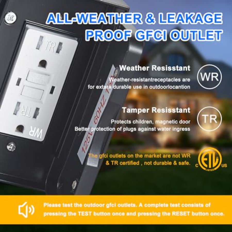 Veranda lamp met GFCI-aansluit - Outdoor Lighting No Outlet recensie en prijs