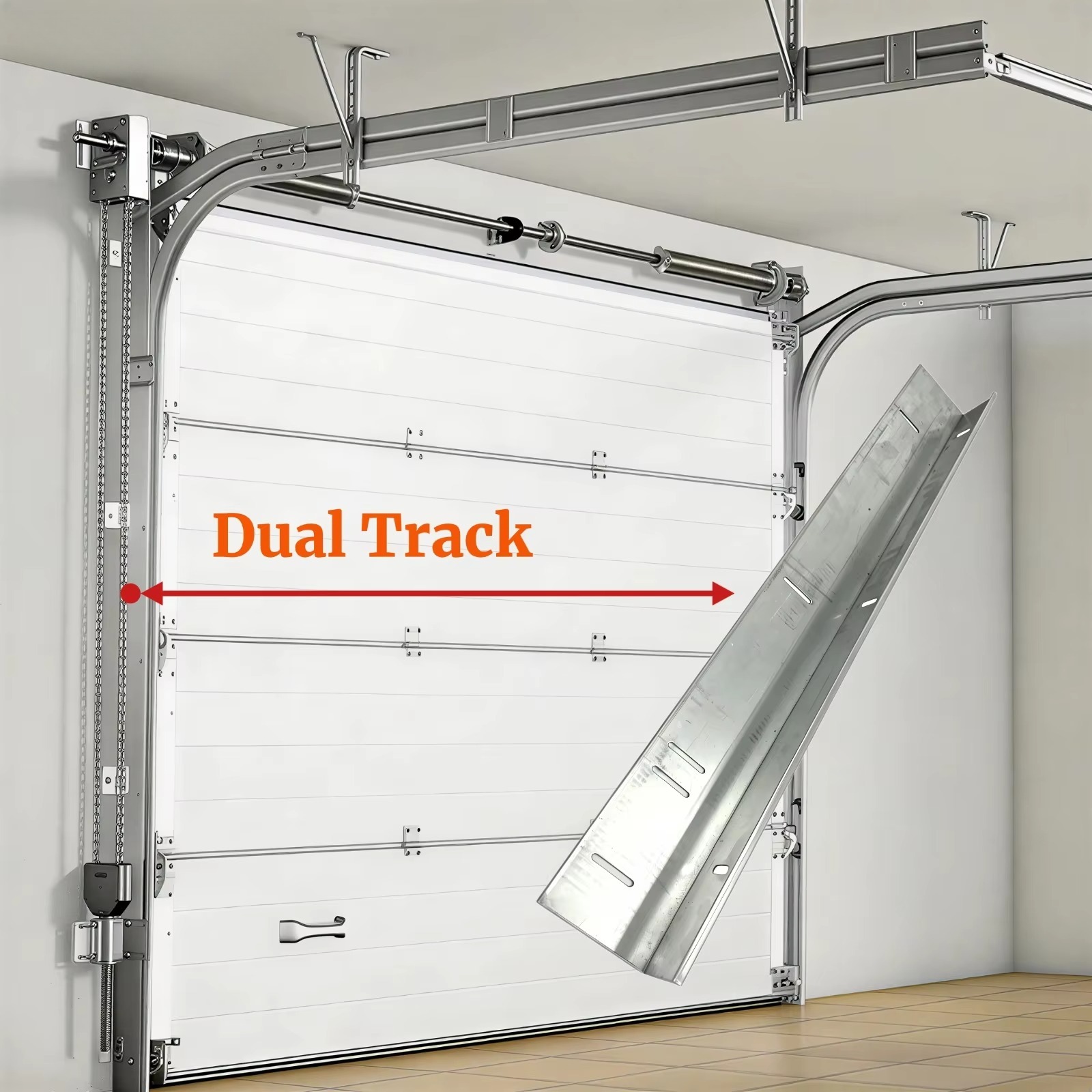 Garagedeur van aluminium, op m - Outdoor Lighting Garage recensie en prijs