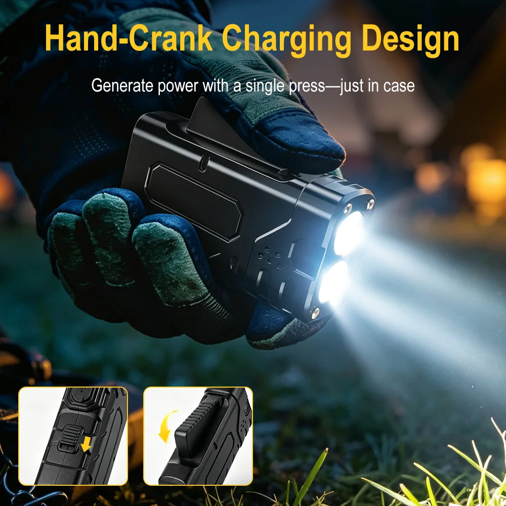 BORUIiT Handkruk EDC LED-zakla - Zinc Outdoor Lighting recensie en prijs