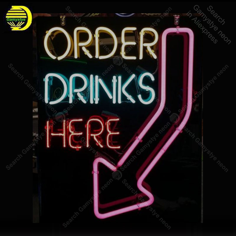 Neonbord voor bestelling Drink - Outdoor Lighting Expressions recensie en prijs